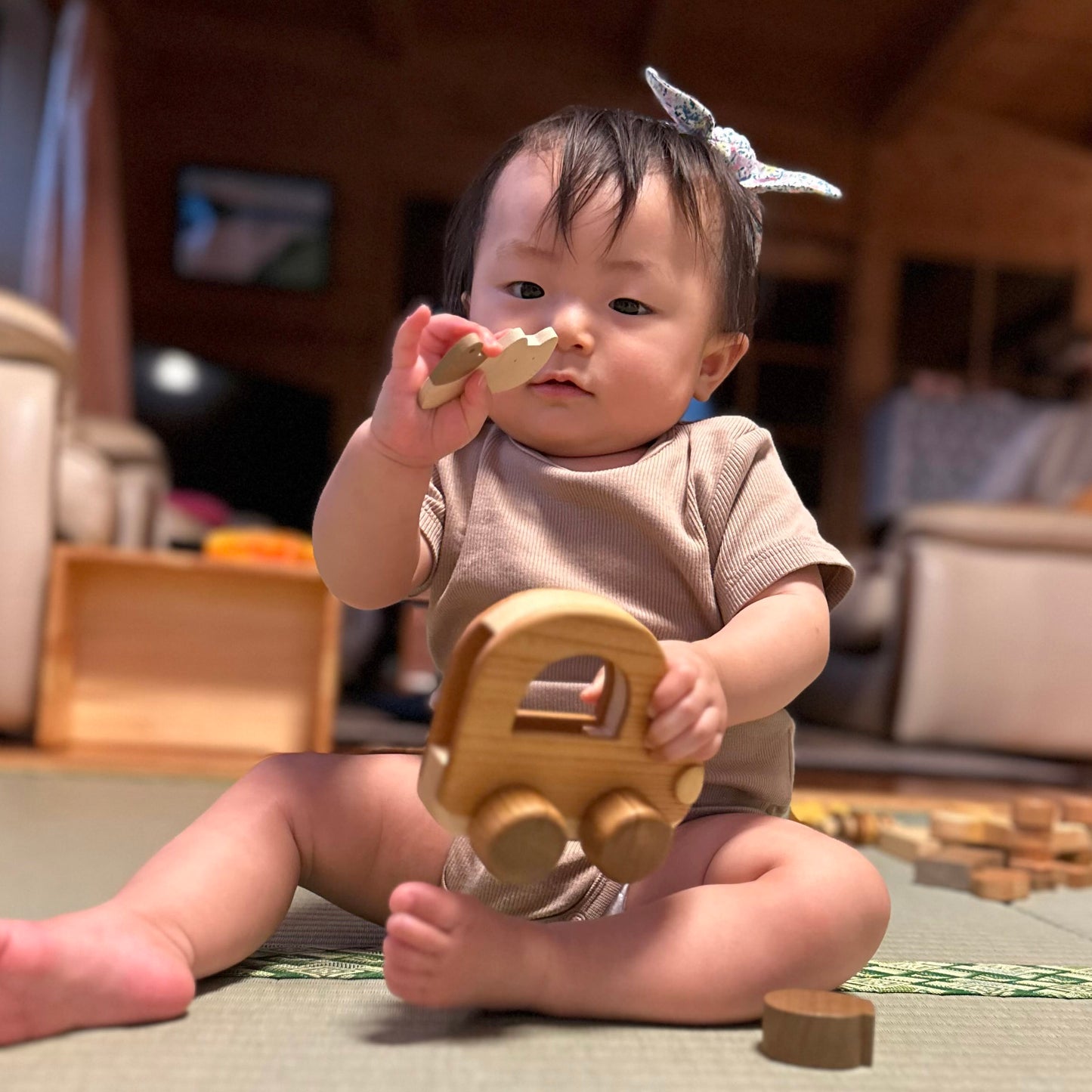 自然にやさしい木の車