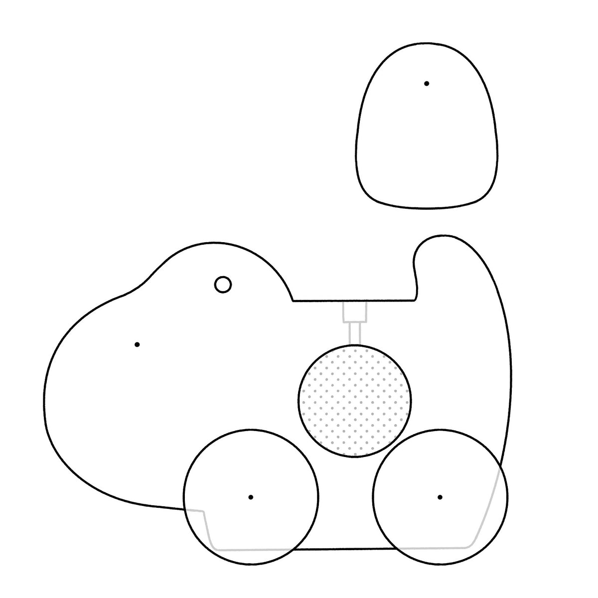 デジタル商品:手押し車の図面