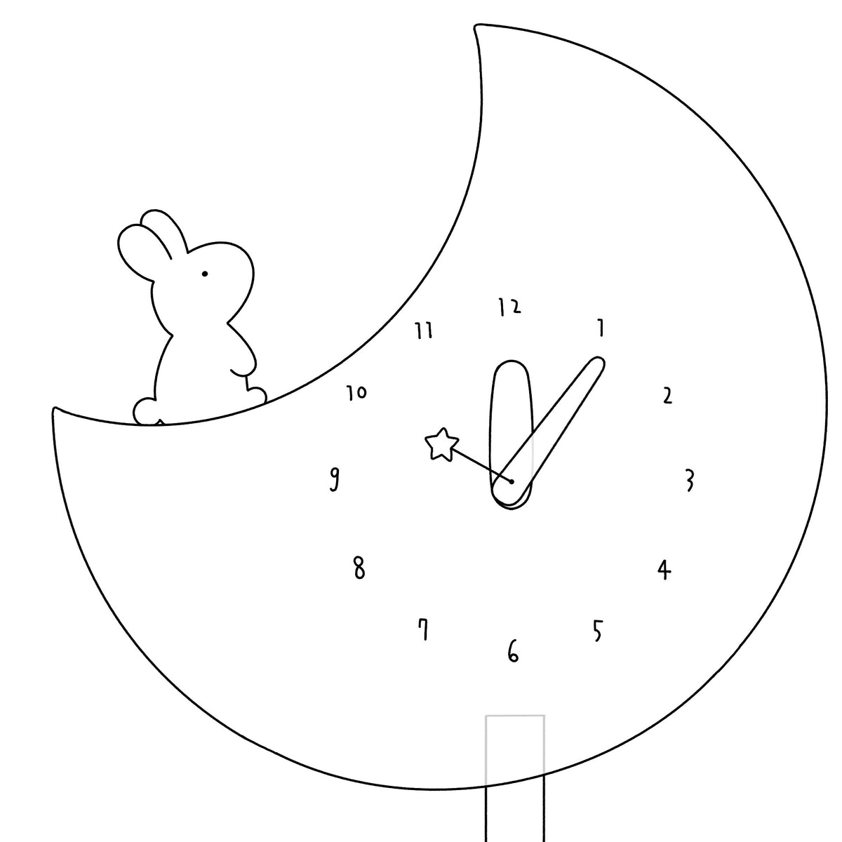 デジタル商品:お月さんの時計