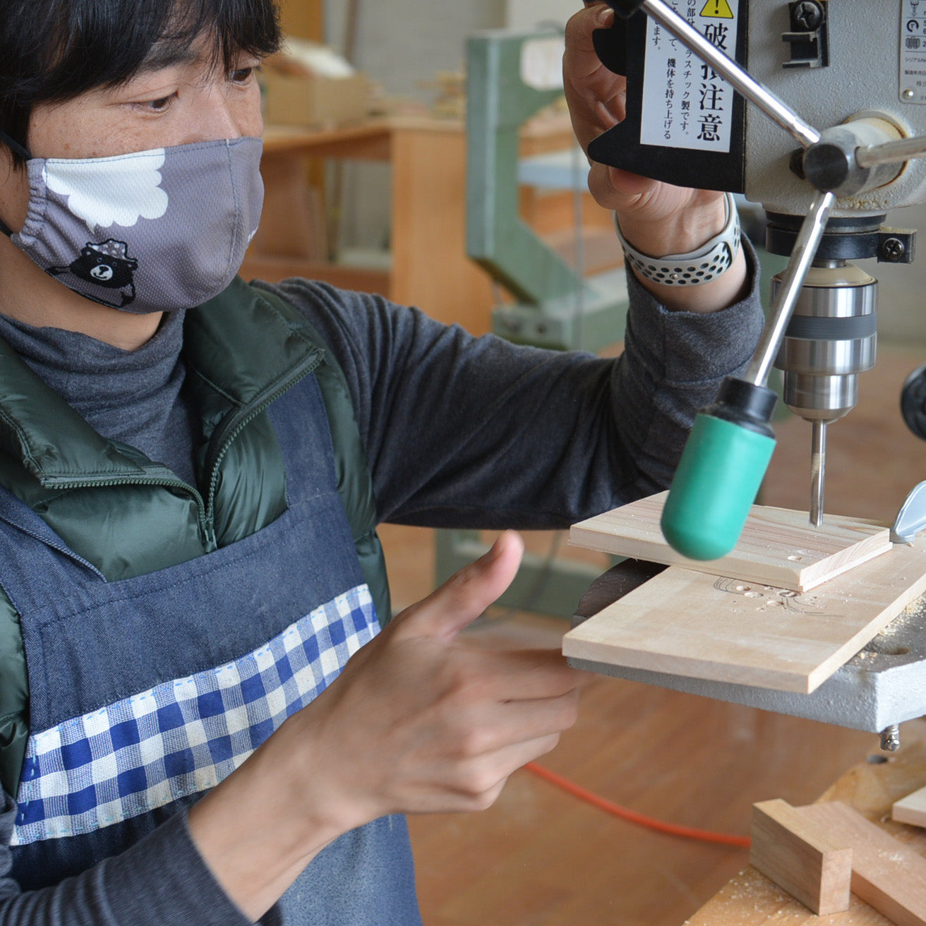 五月人形ono日本の木材で作るかわいい金太郎とクマの贈り物