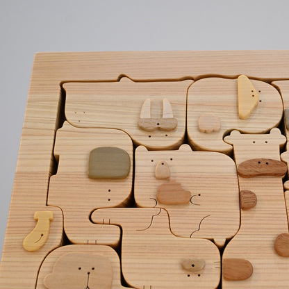 森の生き物パズル