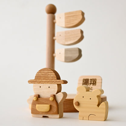 名入れできる木製こいのぼり｜室内に飾れるコンパクトこいのぼりスタンド｜初節句・こどもの日のお祝い